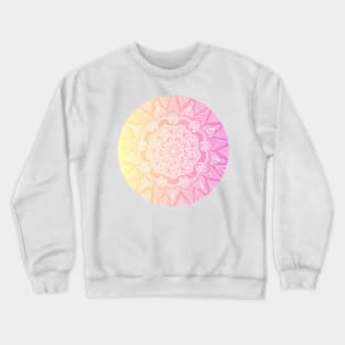 Pink and Yellow Mandala Crewneck Sweatshirt